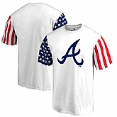Men's Atlanta Braves Fanatics Branded Stars & Stripes T-Shirt White FengYun,baseball caps,new era cap wholesale,wholesale hats